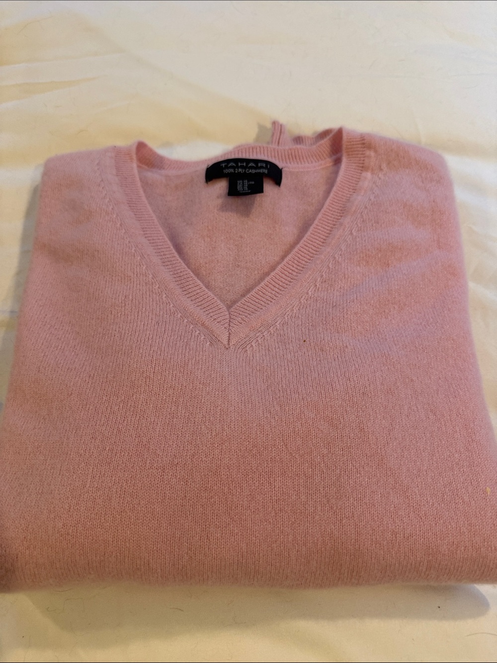 Tahari Pink V-Neck Sweater